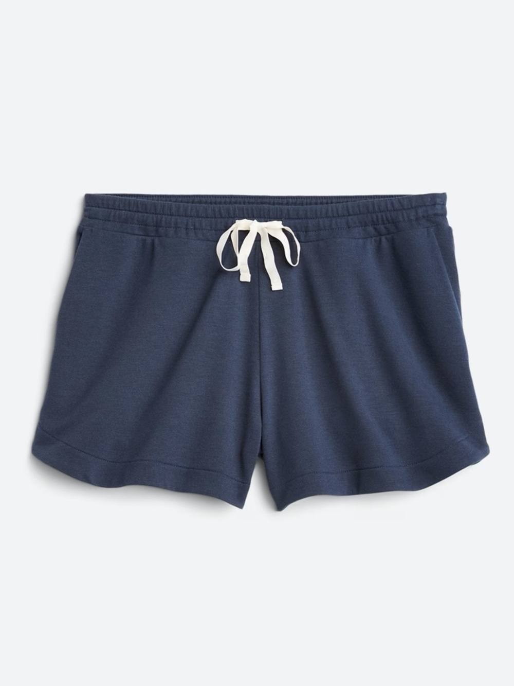 AWHILE from Stitch Fix Gia Loungewear Dolphin Hem Navy Blue Short Size Small